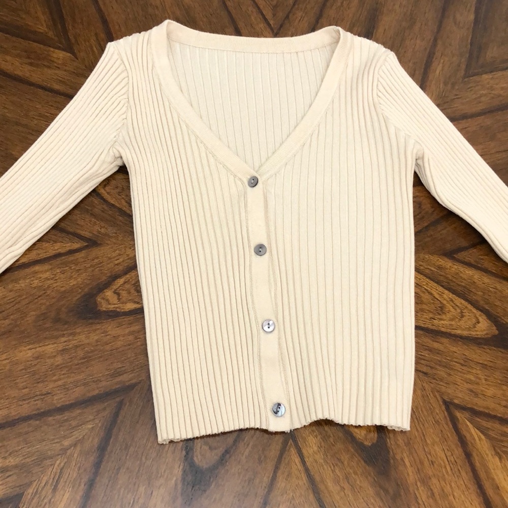 ZELE Cropped Cardigan